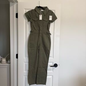 NWT GOOD AMERICAN GREEN JUMPSUIT